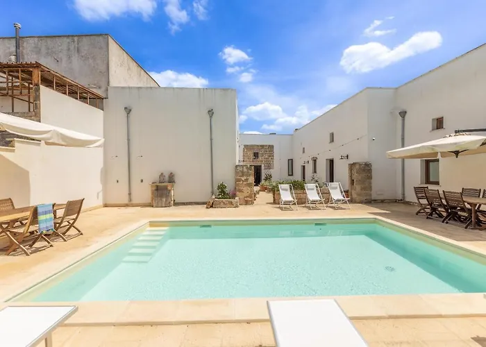 Courtyard With Pool Villa Racale