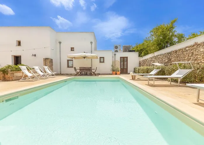 Villa Courtyard With Pool Racale