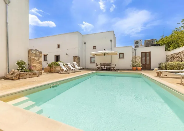 Courtyard With Pool Villa Racale